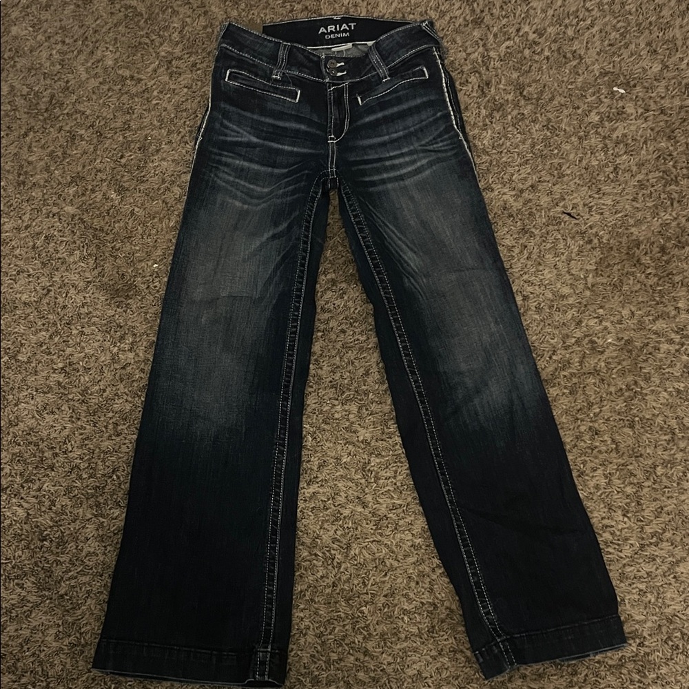 Ariat Women's Dark Blue Wide Leg Jeans